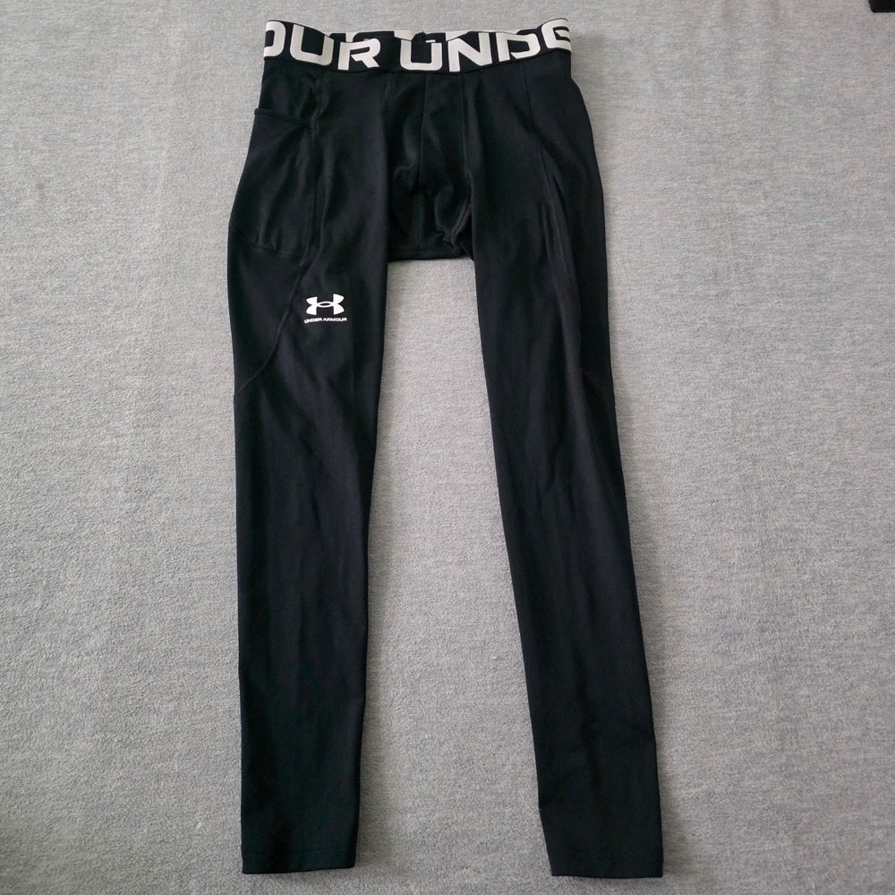 Under Armour Mens ColdGear Compression Leggings Black Training Tights Large